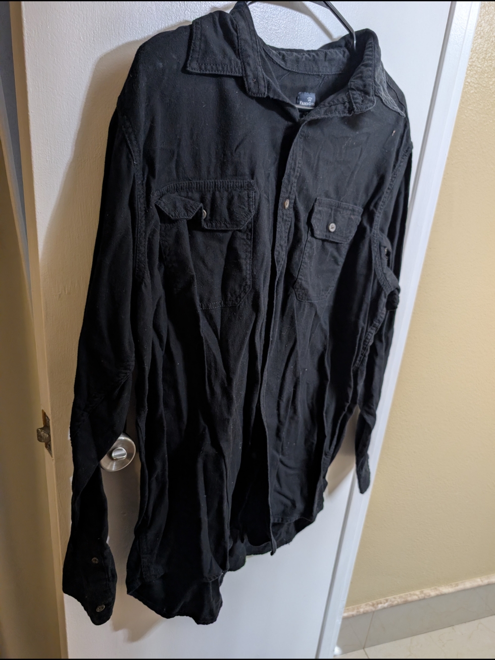 Faded Glory Black Lightweight Shirt Jacket